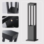 Outdoor Gate Pillar Lights Garden European Bollard Light 30cm 60cm 80cm100cm Led Lawn Decoration Light