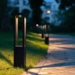 Outdoor Gate Pillar Lights Garden European Bollard Light 30cm 60cm 80cm100cm Led Lawn Decoration Light