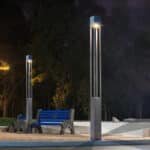 3m 6m 8m Bollard Light 20w 40w 60w Outdoor Garden Led Lawn Light Pathway Landscape Lights