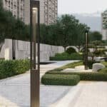 3m 6m 8m Bollard Light 20w 40w 60w Outdoor Garden Led Lawn Light Pathway Landscape Lights