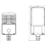 120w 240w Led Street Light Outdoor Ip65 Waterproof High Lumen Residential Highway Road Lamp