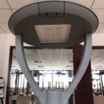 Outdoor Garden LED Lamp 30W to 150W UFO Post Lights with Single or Double Arm Aluminum Body Nema 7 Pin AC Power Supply