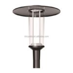 30W 40W 50W Outdoor Garden Aluminum Housing LED Post Top Light IP65 Bollard Pole Landscape Light Warm White LED 220V AC Power