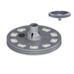 Outdoor Garden Solar Motion Sensor Round Post Top Light 160w 200w 240w Led Landscape Light