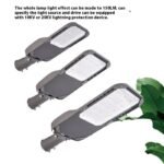 Aluminum LED Street Light Outdoor Super Bright 220V Electric Pole Lighting Waterproof IP65 Rating Courtyard Garden Solar/Battery