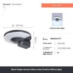 Outdoor Waterproof LED Wall Light Solar Garden Light with IP65 Rating PC Body for Door Fence Grape Rack House