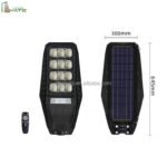 Outdoor All in One Solar Powered Road Lamp 200w Solar Led Street Light Ip66 Waterproof 5 Years Warranty