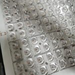 Dual Row LED Street Lamp Pole with Laser Light Bar Aluminum Alloy Body IP67 Rating AC Power Supply Road Garden Street Lighting