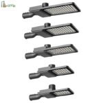 High Brightness LED Street Light Fixtures Energy Saving 200W AC Powered Aluminum Alloy SMD Certified Outdoor Use IP66/IP65