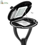 Outdoor Post Lights  IP65 LED Post Top Light 8400LM  CCT 3000K 4000K 5000K,Outdoor Pole Light Fixtures for Garden Pathway Street