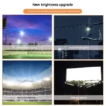 Super Bright 50w 100w 150w 200w 300W 400w 500w  LED Outdoor Floodlight IP65 Waterproof AC Power  COB Reflector Square Lighting