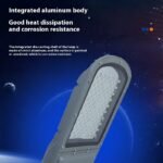 Factory Direct High Brightness LED Street Light Die-Cast Aluminum Washboard High Pole IP65 Road Outdoor Engineering