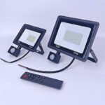 Outdoor Waterproof LED Flood Light Little Apple LED Remote Control Infrared Human Body Sensor Floodlight IP65 for Landscape PIR