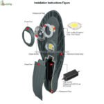 Cobra Head Road Lamp 50w 100w 150w 200w 250w Led Street Light Die Casting Aluminum Waterproof Housing