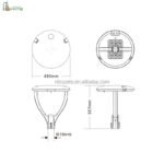 LED Post Lights for Garden Yard or Patio LED Street Area Post Top Light Outdoor IP65 Waterproof Pathway Commercial Pole Light