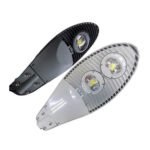 Integrated 50W/100W/150W COB LED Street Light Head Aluminum Body IP65 Rating AC Power Supply ETL Certified Garden Road Lighting
