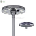 Outdoor Garden Solar Motion Sensor Round Post Top Light 160w 200w 240w Led Landscape Light