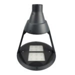 Traditional Gray Painted Aluminum LED Garden Light IP66/65 Bollard Lamp COB AC/DC Landscaping Fixture for Courtyard Garden Post