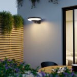 Outdoor Waterproof LED Wall Light Solar Garden Light with IP65 Rating PC Body for Door Fence Grape Rack House