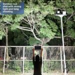 Outdoor IP65 Dusk Dawn Dimmable LED Flood Light Solar Powered 2 Motion Sensors Aluminum ABS Remote Control Waterproof Security