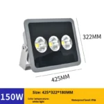 Super Bright 50w 100w 150w 200w 300W 400w 500w  LED Outdoor Floodlight IP65 Waterproof AC Power  COB Reflector Square Lighting