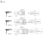 SELENE Model IP66 IK08 80W 120W 200W 250W LED Street Light Waterproof Outdoor Security Lighting for Cities Pathways 5Years