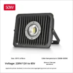 50W 400W Industrial LED Explosion-Proof Floodlight Anti-Corrosion Projection Light for Construction Sites Warehouses IP66 Rated