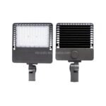 100w Led Parking Lot Light with Adjustable Slip Fitter Mount Area Shoebox Street Light Dusk to Dawn 5000k 100-277V