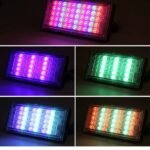 LED Spotlight for Exteriors Light Flood  Lamp Projector Reflector  IP66  Waterproof with Remote Control  50w to 300w RGB  Module