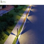 Outdoor Garden Pathway Led Bollard Light Ip66 Waterproof 20w 40w 60w Landscape Lawn Light for Yard