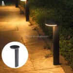 Outdoor Garden Solar Led Lawn Bollard Lights 3w 4w 5w Solar Landscape Light Courtyard Decoration