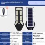 Hot Selling Outdoor Solar Street Lights Waterproof LED Garden Lights for New Rural Community Home IP67 for Road Cross-Border